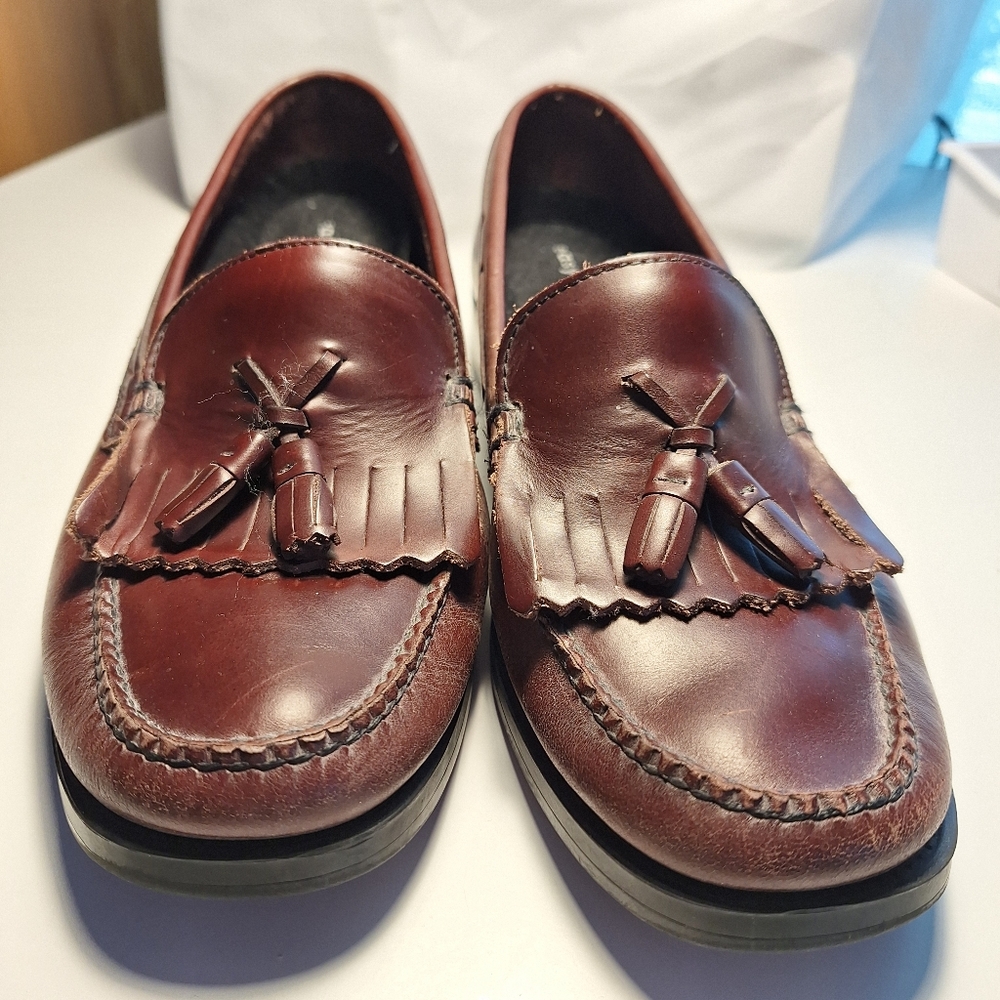 G.H. Bass Weejuns Marietta II Brown Leather Loafers W 7.5 Wide